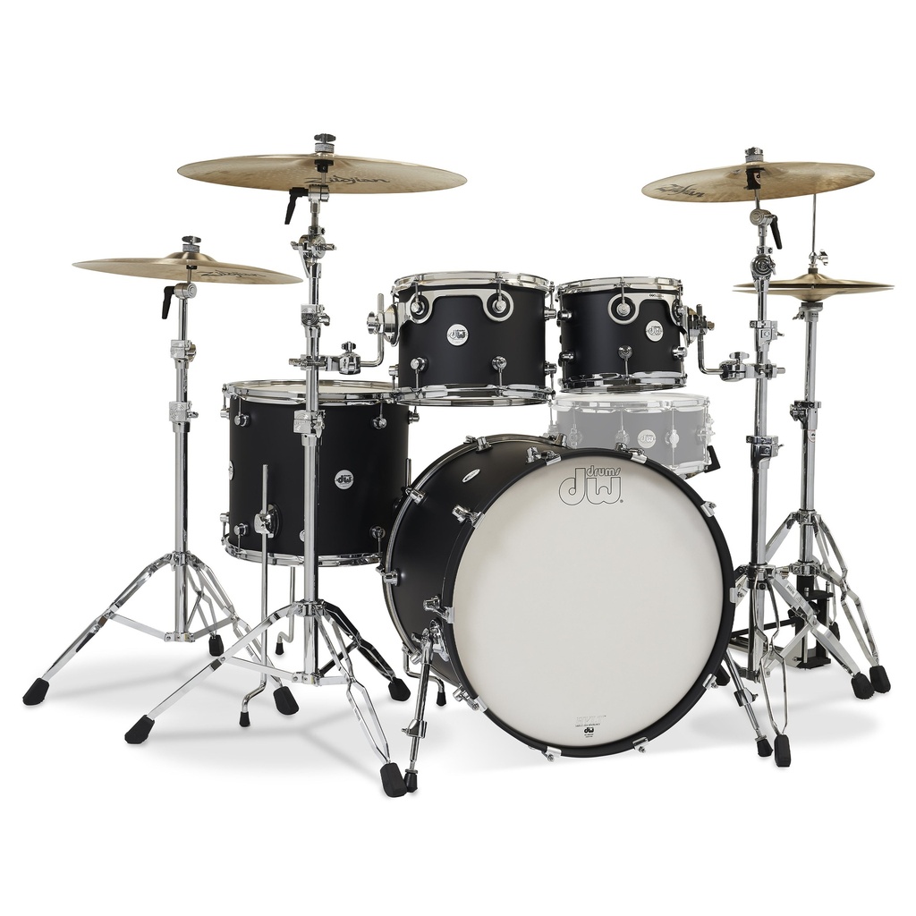 DW Design 4-piece Drum-kit BD22 - Black Satin
