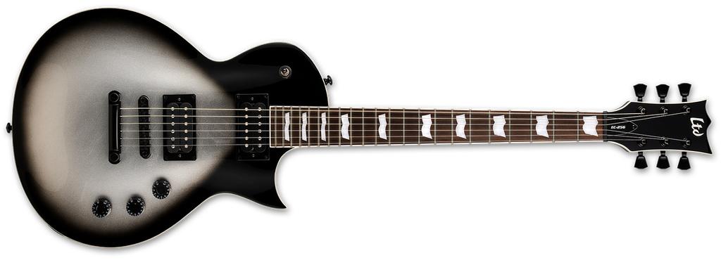 ESP LTD EC-256 Silver Sunburst Teardrop
