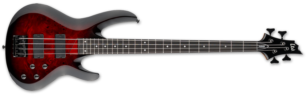 ESP LTD B-204DX Red Burst 4-String Bass