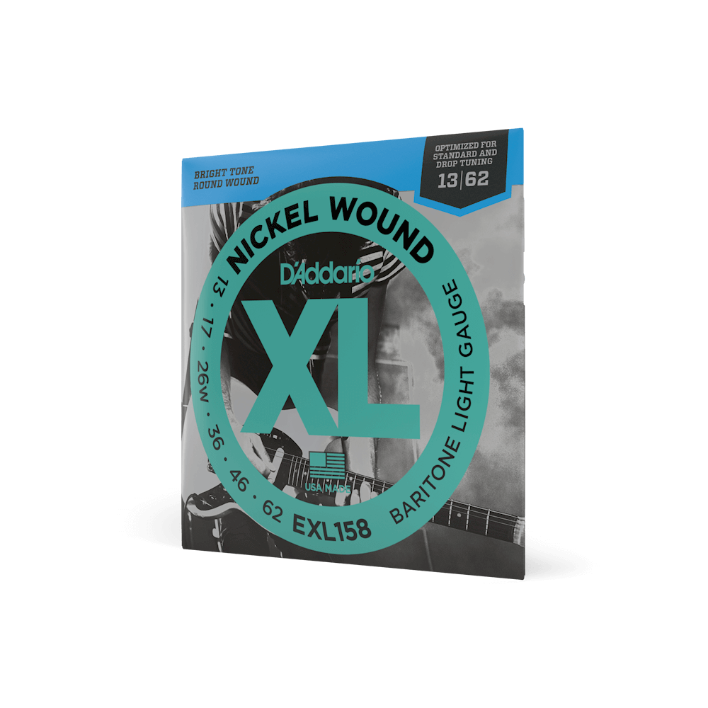 D'Addario EXL158 Baritone Electric Guitar Strings - Nickel Wound/XL, Light