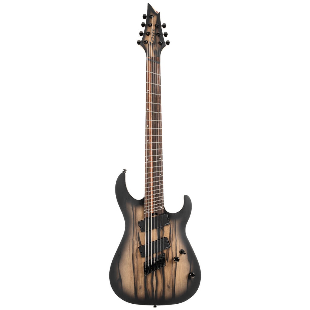 Cort KX Series Pale Moon 7-String Multi-Scale Electric Guitar - Natural Black Burst