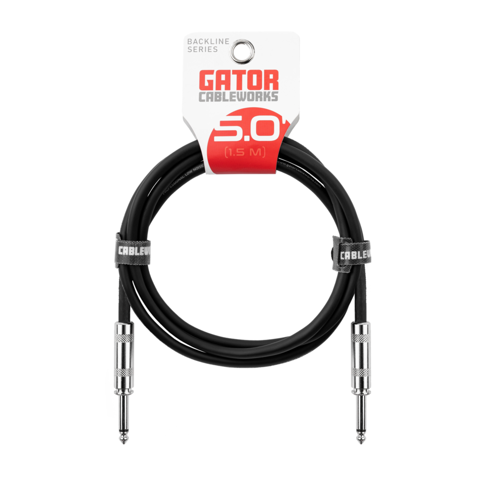 Gator Backline 5 Foot Straight to Straight Instrument Cable