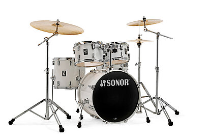[AQ1-STAGEWMCPW-KIT] Sonor AQ1 5pc Birch Drum Set Piano White 22-KIT