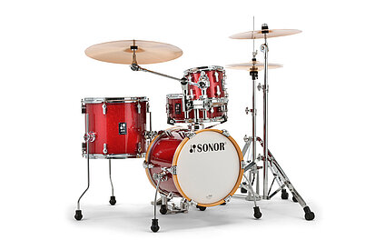 [AQX-MICROWMCBMS] Sonor AQX Micro 4-Piece 14|13|8|13S Poplar Shell Pack - Black Midnight Sparkle