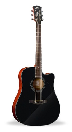 [D3-130ABK] Kepma D3-130ABK Matte Black Dreadnought Guitar