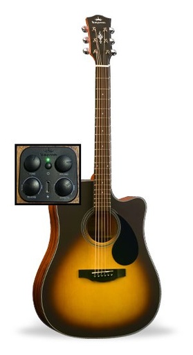 [D3-130ASB] Kepma D3-130ASB Natural Matte Dreadnought  Guitar