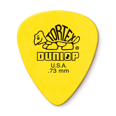 [Dunlop 418R073] Dunlop Tortex Standard Yellow 0.73mm bag of 72