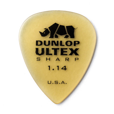 [Dunlop 433R114] Dunlop Ultex Sharp Translucent Yellow 1.14mm bag of 72