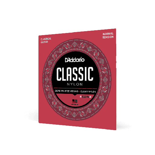 [EJ27N] D'Addario EJ27N Classical Guitar Strings - Nylon, Normal
