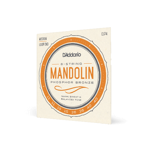 [EJ74] D'Addario EJ74 Mandolin Strings - Phosphor Bronze, Medium