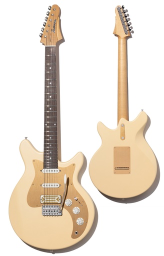 [FT-DC'62-DS] Eastman Fullertone FT-DC'62 Solid-Body Electric Guitar Desert Sand - Roasted Black Limba