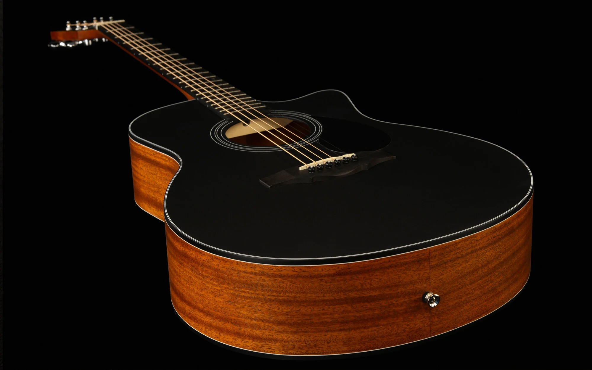[GA3-130ABK] Kepma GA3-130ABK Black Matte Grand Auditorium Guitar