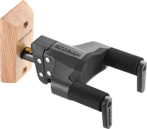 [GSP38WBPLUS] Hercules AutoGrip Wood Base Guitar Hanger, Short Arm