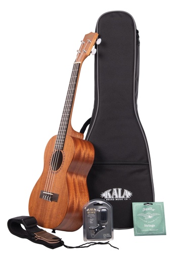 [KA-15T-BNDL] Kala Satin Mahogany Tenor Ukulele