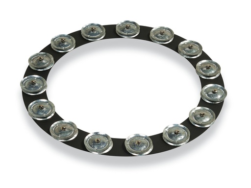 [LP3814BGA] LP 14" Black Sand Tambo-Ring with Galvanized Steel Jingles