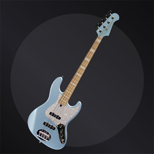 [LSKY-J04C-M] Lakland Skyline Series 44-60 VJ Custom Ice Blue Metallic