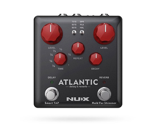 [NUX-NDR-5] NUX Atlantic Multi Delay and Reverb Effect Pedal