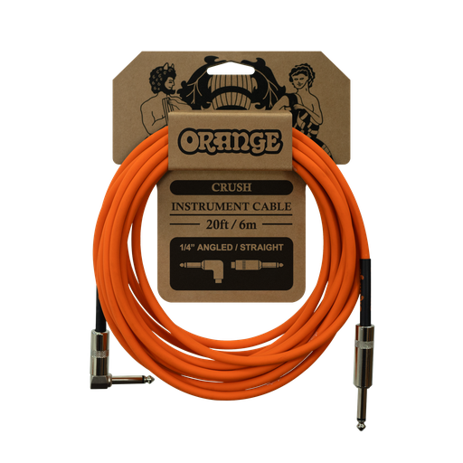[ORG CA037] Orange Crush 20ft Instrument Cable ANG/STR