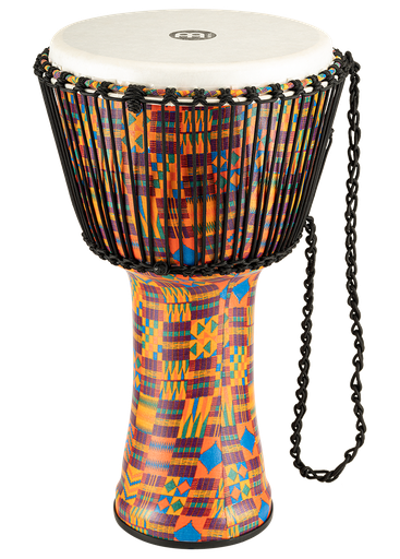 [PADJ2-XL-F] Meinl 14" Rope Tuned Travel Djembe Kenyan Quilt