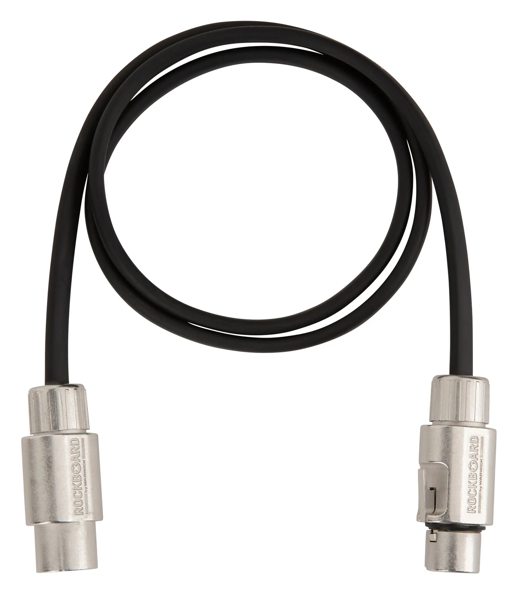 [RBO CAB F XLR 90 BK] RockBoard Flat Patch XLR Cable 90 Black