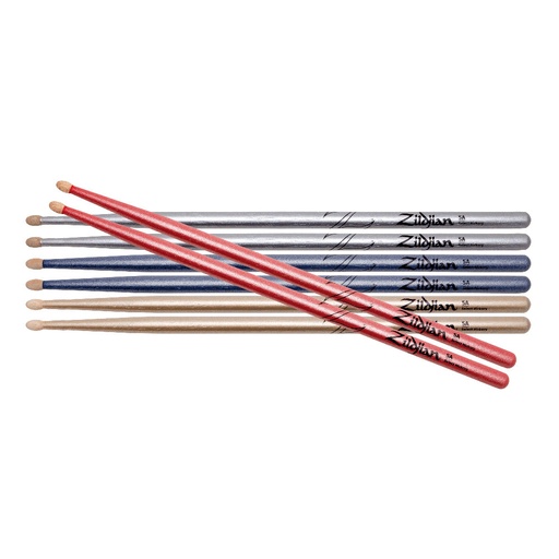 [SDSP244] Zildjian 5A Chroma Series Drumsticks 4 Pack
