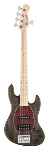 [SML21MJ5 03 ASH FR] Sadowsky MetroLine 21-Fret Vintage MJ Bass 5-String Swamp Ash Body Nirvana Black Transparent Satin
