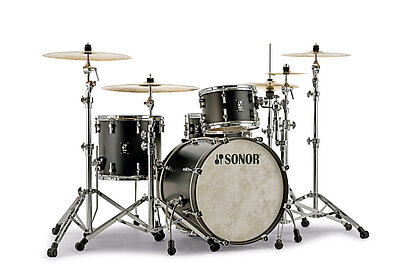 [SQ1-322NMHCGTB-KIT] Sonor SQ1 3-Piece Birch Shell Pack - GT Black-KIT