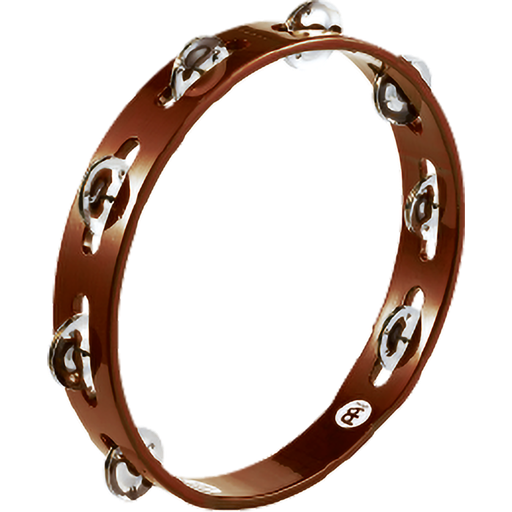 [TA1AB] Meinl 10" Traditional Wood Tambourine Single Row - Steel Jingles