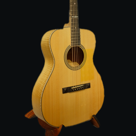 [OMFM4WQV-E-SB+HC] Hozen Red Label Golden Era OM Flamed Maple