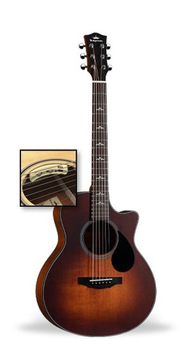 [FCM-SME-SB] Kepma FC Mini Sitka Spruce Mahogany Sunburst