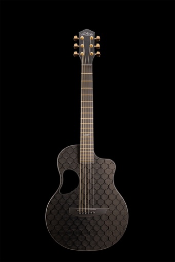 [MCPG-CTHGLDBLK2] McPherson Touring Carbon Fiber Guitar - Honeycomb & Gold