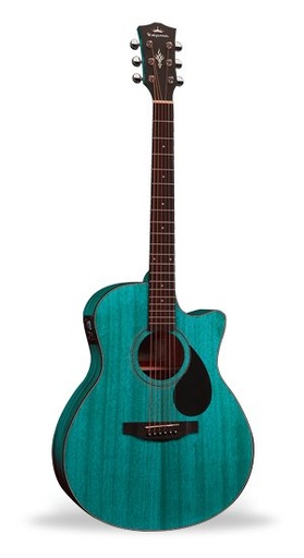 [GA3-130KBL] Kepma GA3-130KBL Matte Transparent Blue Grand Auditorium Guitar