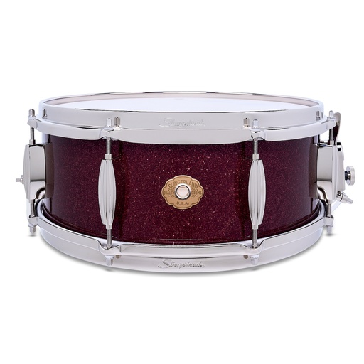 [SLFP5514SSK665] Slingerland Radio King Solid Maple Snare 5.5x14 - Maroon Glass