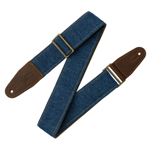 [M7DM-BLU] Denim Guitar Strap - Blue