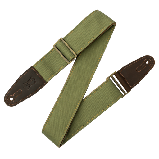 [M7DM-GRN] Denim Guitar Strap - Green