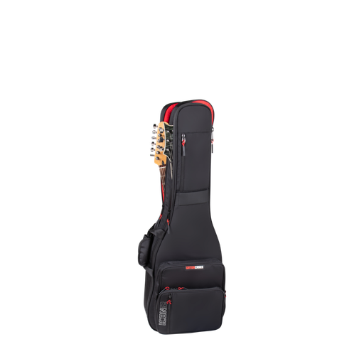 [G-ICONTTELEC-BLK] Gator Icon Take Two Series Bag Holds 2 Electric Guitars