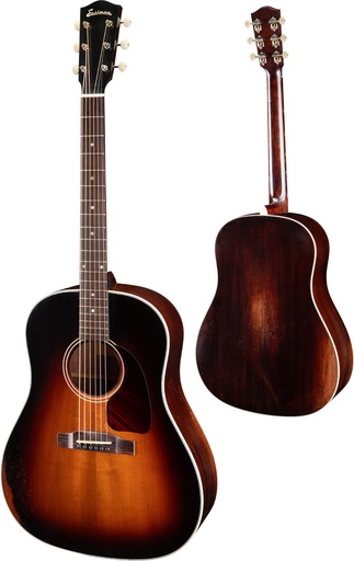 [E15SS/v-SB] Eastman E15SS/v Sunburst Dreadnought Adirondack-Mahogany