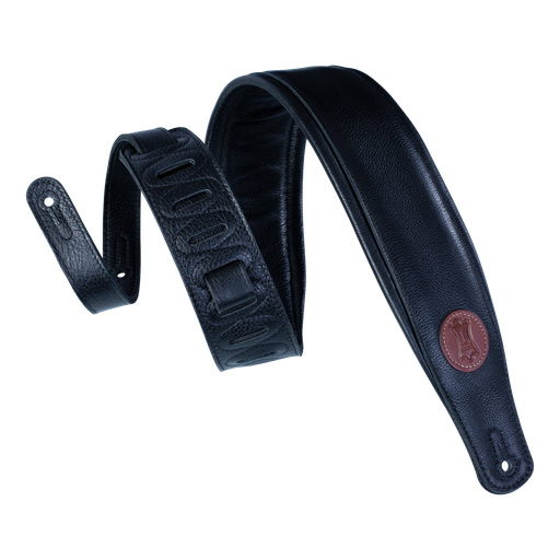 [MSS2-BLK] Levy's Signature Legacy Series 3.25" Guitar Strap - Pebbled Black