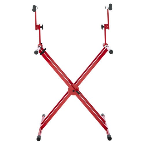 [GFW-KEY-5100XRED] Gator Frameworks 2 Tier X Style Keyboard Stand - Red