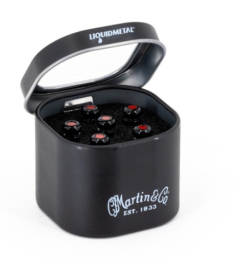 [MG-18APP0012] Martin LUXE Bridge Pins - Gloss Black