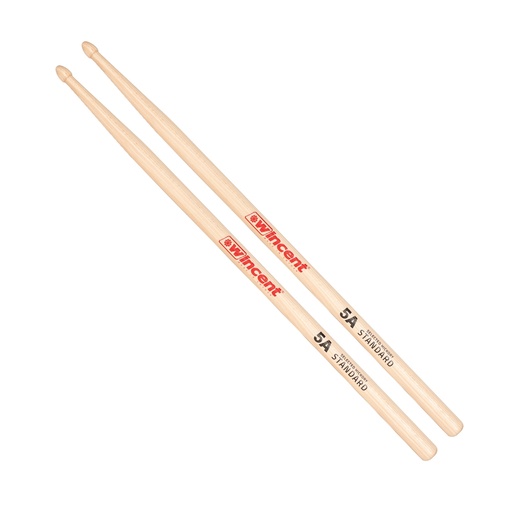 [W-5A] Wincent 5A Hickory Standard Taper Drumsticks